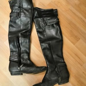 Guess knee tall boots